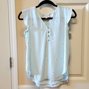 Floral Loft blouse, size XSP, $10